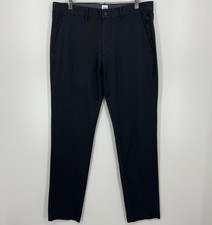 Gap Slim Fit Chino Pants Men's Size 32 Gray Pockets Solid Flat Front Stretch