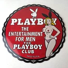 Vintage Playboy Bunny Logo Porcelain Sign - Entertainment for Men Club Show Sign