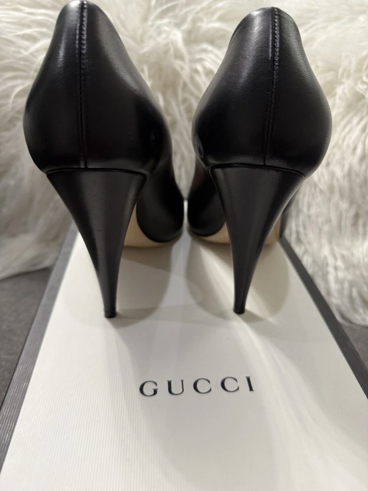 Gucci women’s black heels, size 10 - Image 3 of 4