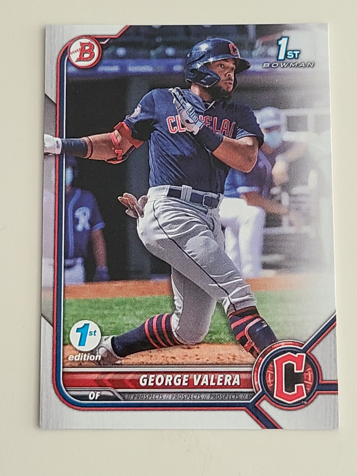 2022 Bowman 1st Edition George Valera  BPPF-22  Cleveland Guardians