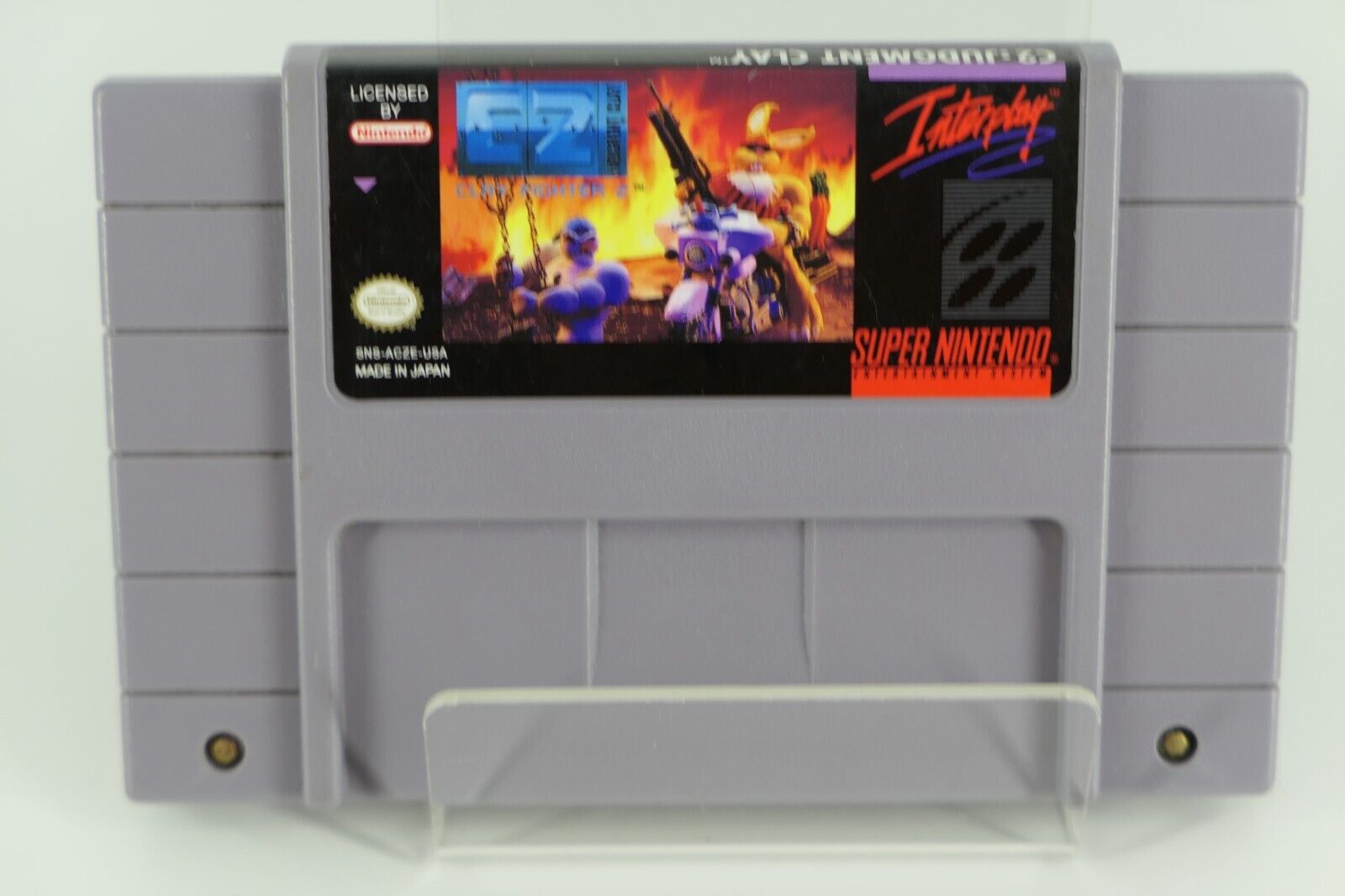 C2: ClayFighter 2 Judgment Clay (Super Nintendo SNES) Authentic Tested