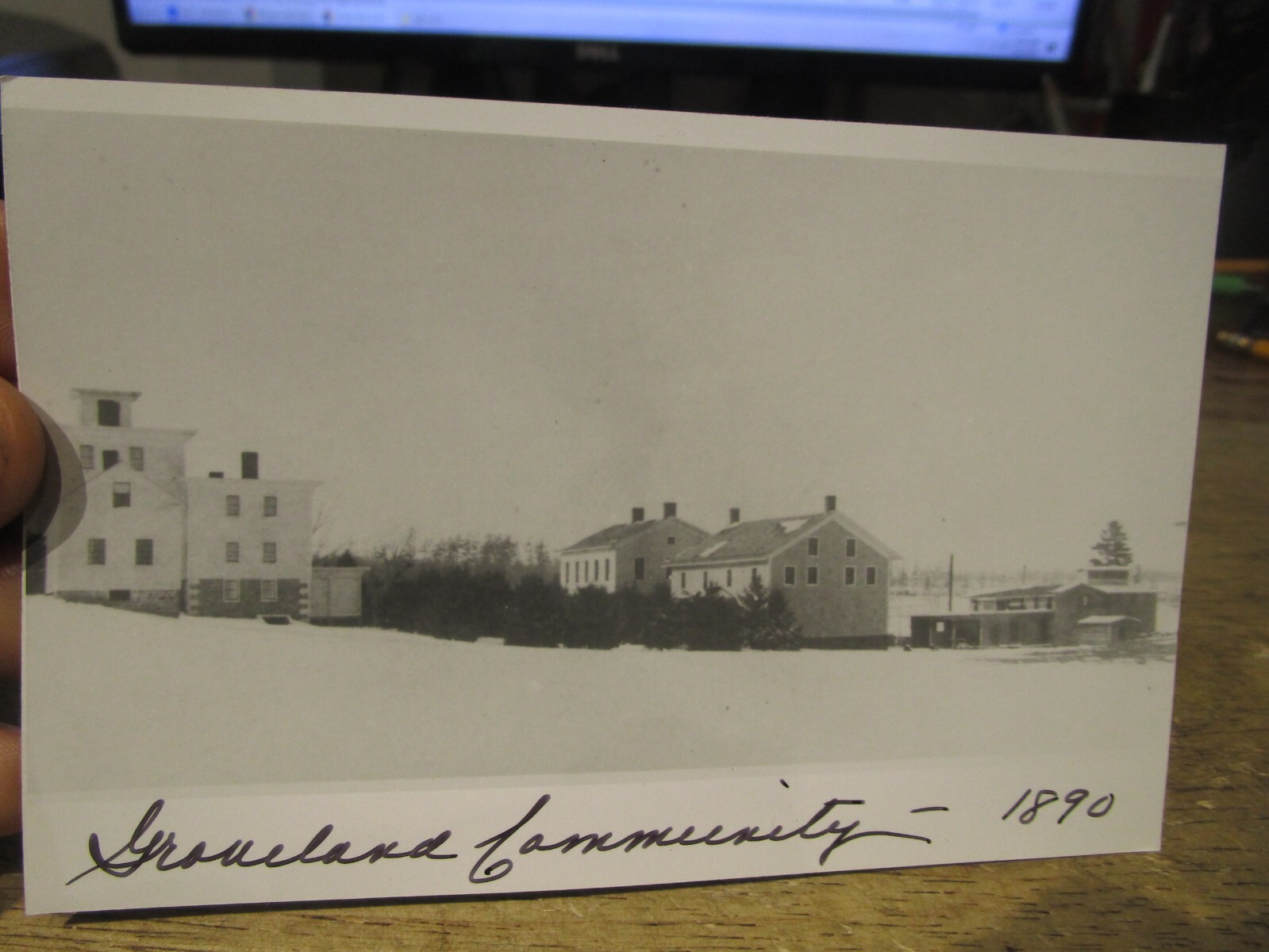 O2 NEW YORK Old Postcard Groveland Community Shaker Village Real Photo