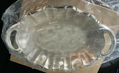 WMF-IKORA Vintage Silver Plated Serving Roll Tray Swirl Brushed Finish with feet