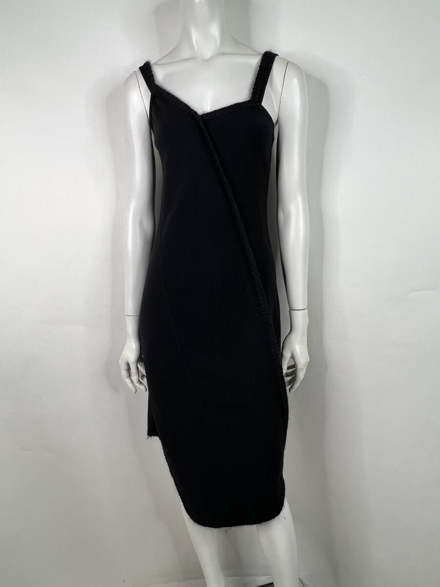 Vtg Christian Dior by John Galliano Black Asymmetrical Wool Vtg Christian Dior by John Galliano Black Asymmetrical Wool