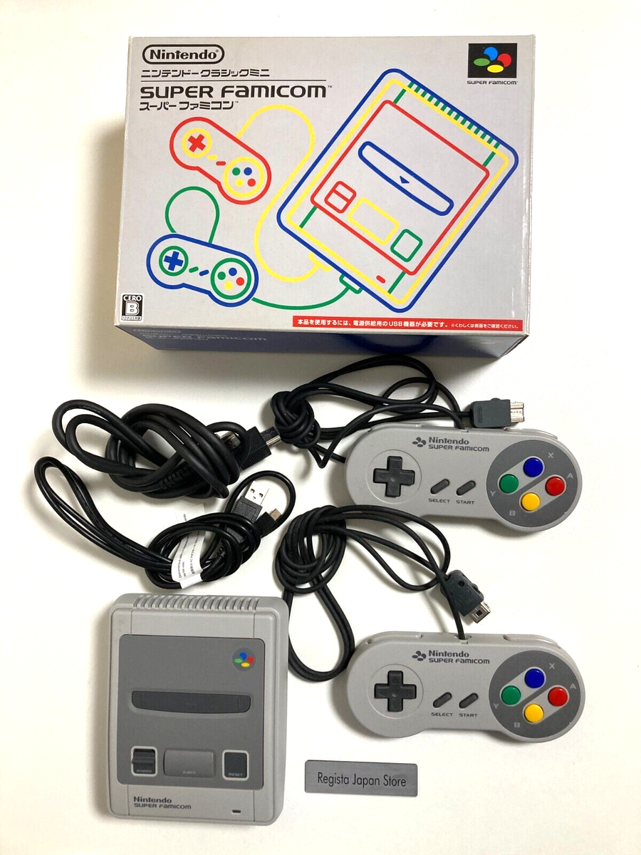 Nintendo Classic Mini Super Famicom Gray console SNES SFC Used