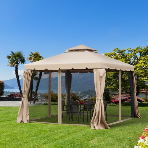 Outdoor Deck Shade Canopy w/ Open-Air 