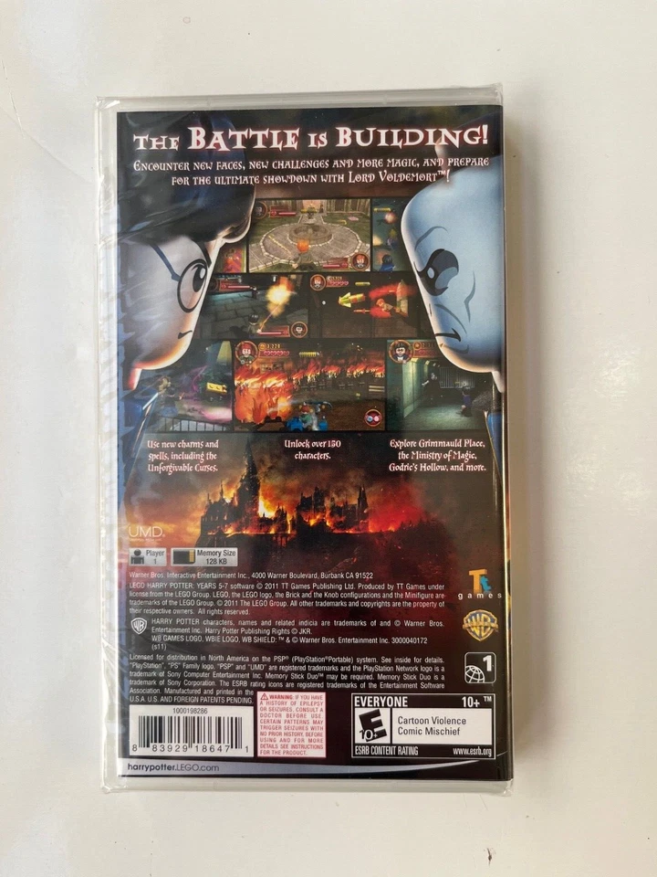 LEGO Harry Potter: Years 5-7 (Sony PSP, 2011) New Factory Sealed 2 OOP Mint - Image 2 of 4
