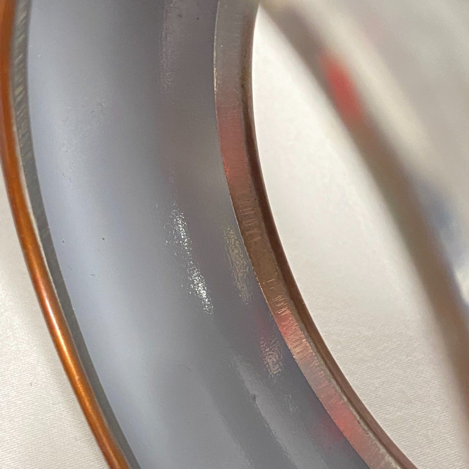 Chunky Bangle Bracelet Heather Gray Pattern Silve… - image 6