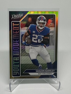 2023 Prestige Saquon Barkley Youth Movement #YM-17 GOLD Parallel /75 Giants 