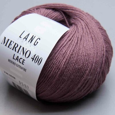 Lang Yarns Merino 400 Lace 48 - LL 200g / 25g - Nadelstärke 2,5 -