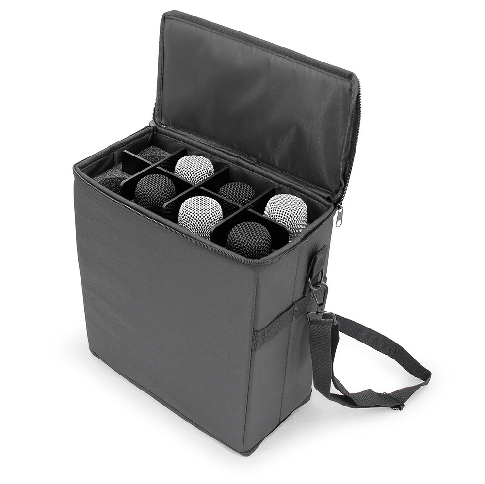 CM Carry Case Fits 8 Wireless Microphones - Includes Travel Case Only for Mics
