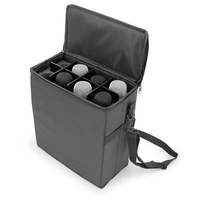 CM Carry Case Fits 8 Wireless Microphones - Includes Travel Case Only for Mics