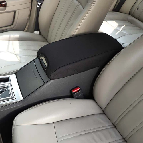 Black Center Console Armrest Lid Pad Cover for Charger Chrysler 300C 2004-2010 - Picture 4 of 10