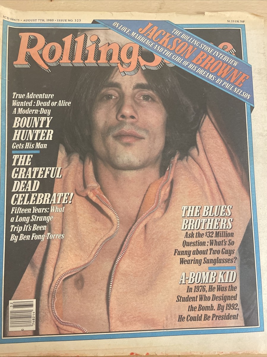 Rolling Stone Magazine #323 Jackson Browne Aug 7,1980 Grateful