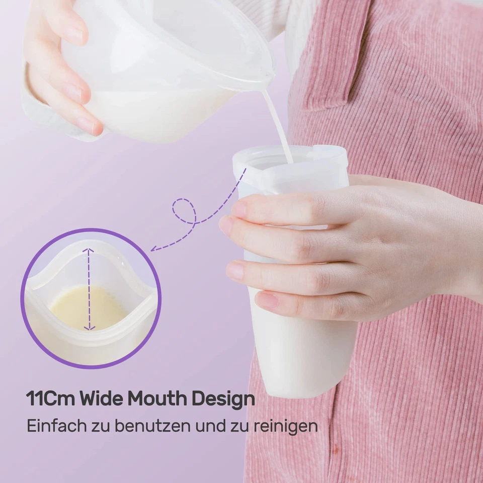 7 Stück Wiederverwendbare Muttermilchbeutel 8oz/240ml Auslaufsichere Muttermi... - Bild 3 von 4