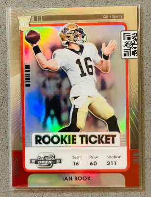 2021 Panini Contenders Optic Football #67 Ian Book /175 Red Holo