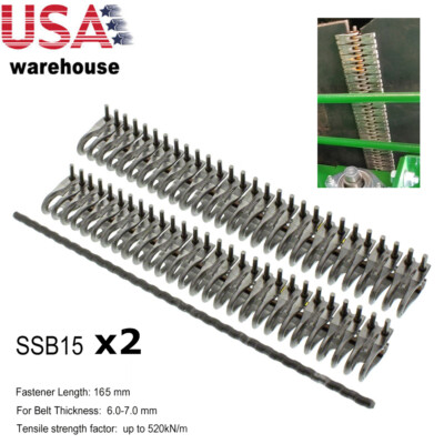 2 pcs Stainless Steel 6.5'' Rivet Lacing Fasteners with Steel Cable Pins