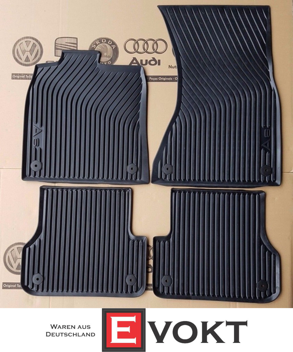 Audi A6 4G C7 S6 Original All Weather Rubber Floor Mats Carpets 4pcs