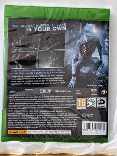 MURDERED SOUL SUSPECT Xbox One New Sealed UK PAL Microsoft XB1 - Picture 2 of 2