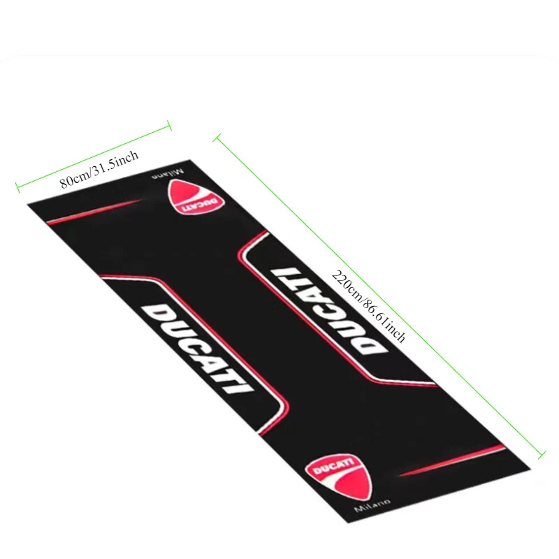 For Ducati Folding Carpet Floor Mat Anti-slip Motorcycle Garage Mat Workshop - Image 2 of 4