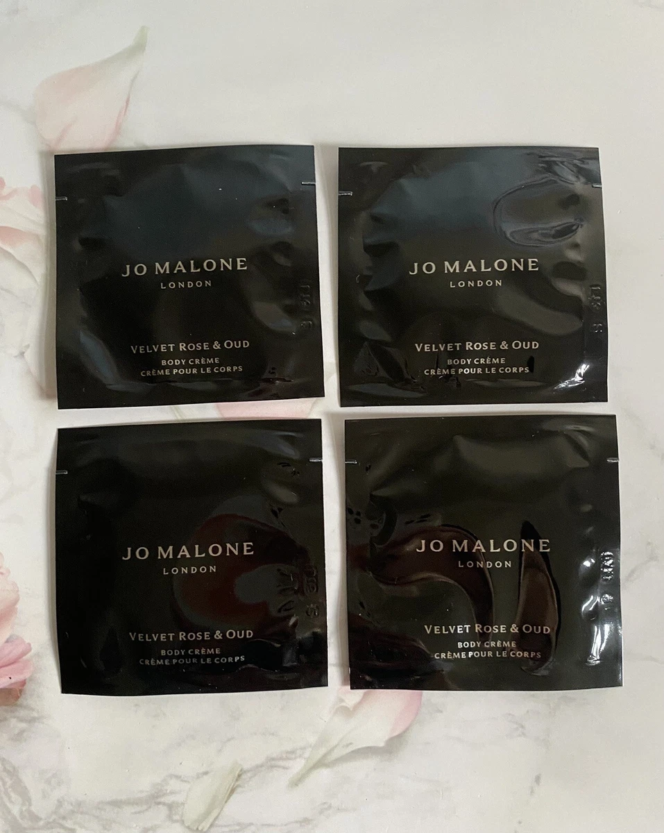 4x Jo Malone London Velvet Rose & Oud Body Creme, Sample 5mlx 4
