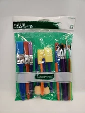 All Purpose Craft/ Art Paint Brush Pack Set - 25 Pieces