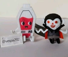 Target Halloween Duo Dracula & Blood Hyde & Eek Felt Figure Vampire & Blood Bank
