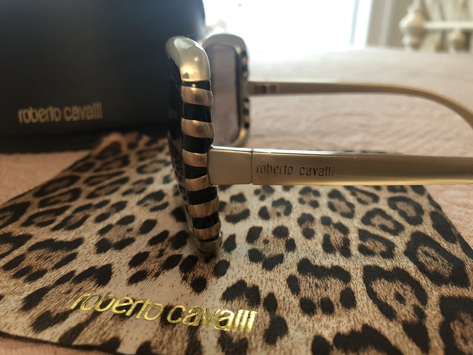 Очки солнцезащитные Roberto Cavalli (подлинные) Ginko 659s, бежевые, 59 ММ БЕСПЛАТНАЯ ДОСТАВКА!!! - Изображение 3 из 4