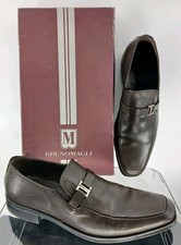 Bruno Magli Pivetto 2 Men s Size 10 M Brown Leather Dress Loafers w Box