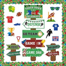 gisgfim Football Bulletin Board Decoration Set Borders Colorful