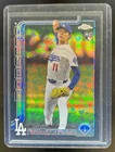 2025 Topps Chrome LogoFractor Roki Sasaki RC Black Refractor #3/10 Dodgers