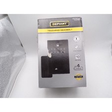 Defiant Electronic Touchpad Deadbolt Matte Black 10-User Code 1009 623 198 NEW