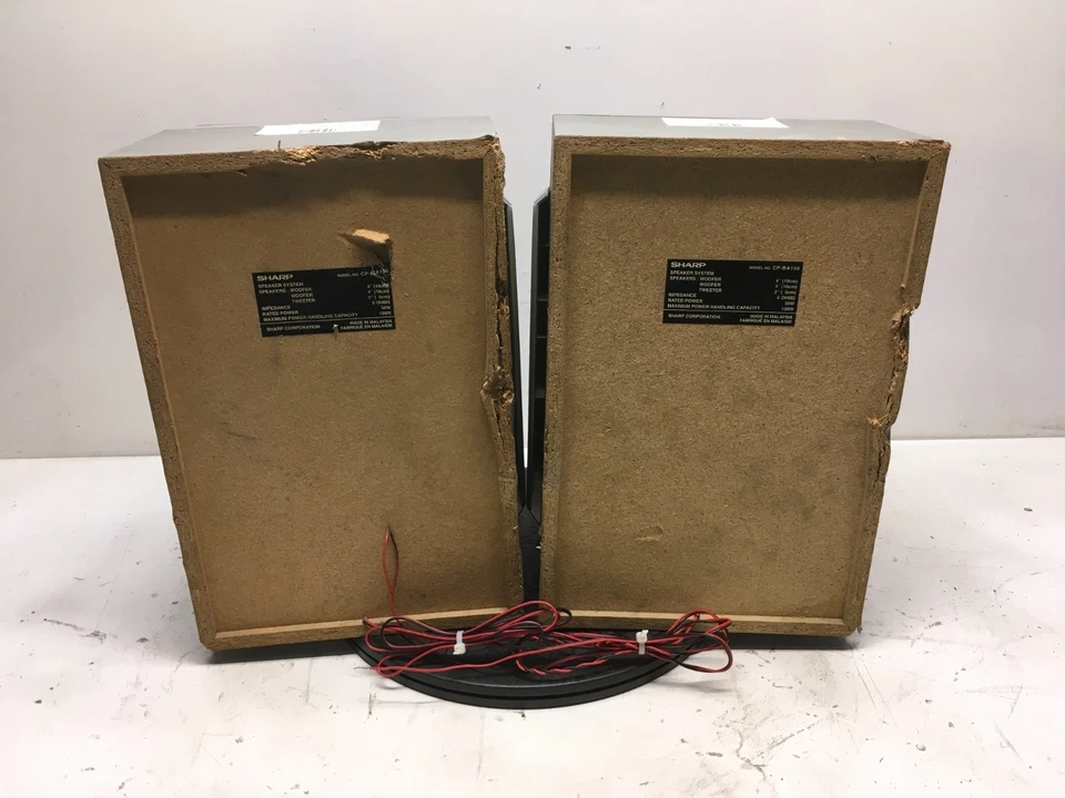 Par de Alto-falantes Sharp CP-BA150 - Testado - Imagem 3 de 4