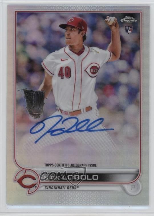 2022 Topps Chrome Rookie Auto Refractor 405/499 Nick Lodolo #RA-NL Auto 0x3c