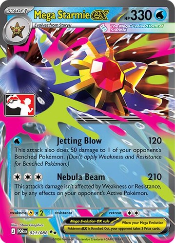 PSA 10 Mega Starmie ex SAR 111/080 M3 MEGA Pokemon Card Japanese