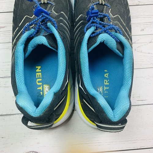 Hoka One One Clifton 4 Sneakers Mens Size 12.5 Blue Athletic Shoes Running - Picture 9 of 12