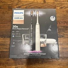 Philips Sonicare Diamond Clean Smart Electric Rechargeable Toothbrush (2PK) B&W