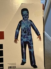 Halloween Costume Boys Skeleton Gamer Medium 8 New