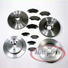 Bremsscheiben Ø 296 mm + Ø 290 mm + Beläge vorne + hinten für Nissan Qashqai II