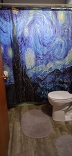 Starry Night Shower Curtain