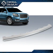 Bumper Trim Fit For 2013-2016 GMC Acadia Front Cover Molding Chrome Trim