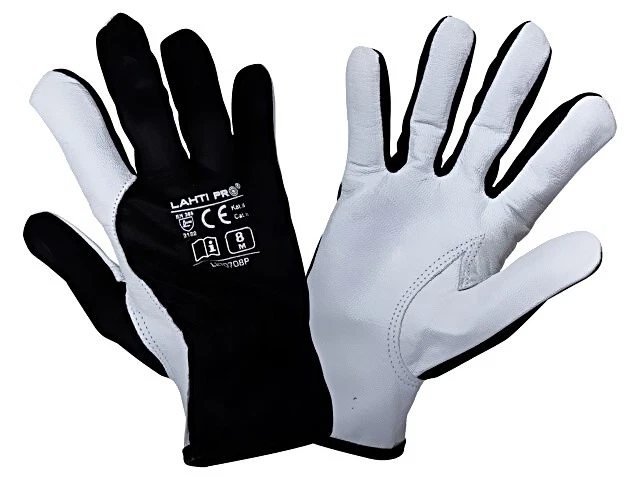 L270710K Schutzhandschuhe Größe: 10 schwarz Naturleder Anhänger LAHTI PRO - Bild 1 von 1