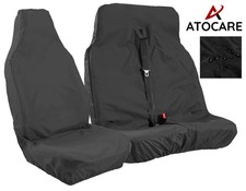 For Nissan Primastar Easy Clean Waterproof Heavy Duty Van Seat Covers Black 2+1