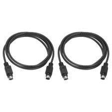 4.9 Feet PS/2 Keyboard Extension Cable, 2 Pack 28 AWG 6 Pin Male to Male