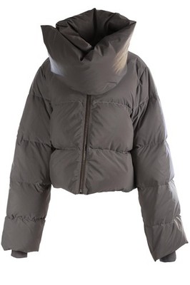 RICK OWENS METALLIC WATTIERTE DAUNENJACKE IT 46 UK 14