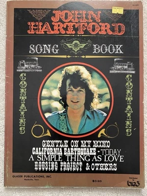 John Hartford Songbook - Sheet Music Book For Guitar & Banjo, Folk Country 1971 - Photo 1/4