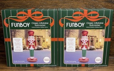 2 - FUNBOY 3.5 FT Classic Inflatable Nutcracker Holiday Decor Indoor/Outdoor NEW