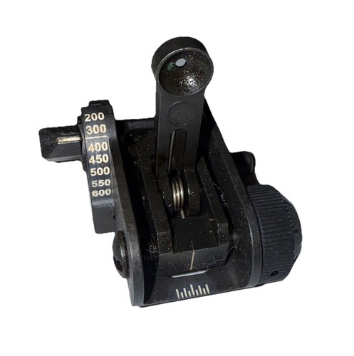 US ARMY MATECH OGU83 REAR BACK UP IRON SIGHT FLIP-UP PEEP