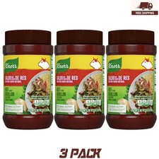 Knorr Shelf-Stable Granulated Beef Bouillon Seasoning, 2.0 lb Jar, 3 Packs 05/26