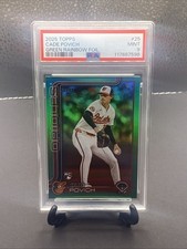 2025 Topps Cade Povich Rookie Green Rainbow Foil Parallel #60/99   PSA 9